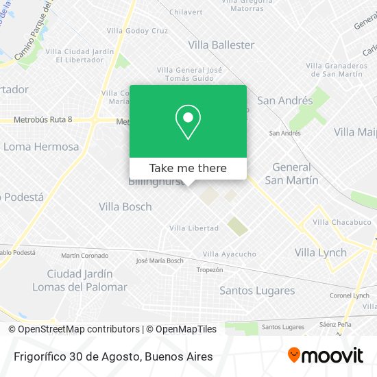 Frigorífico 30 de Agosto map