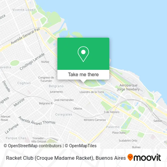 Racket Club (Croque Madame Racket) map