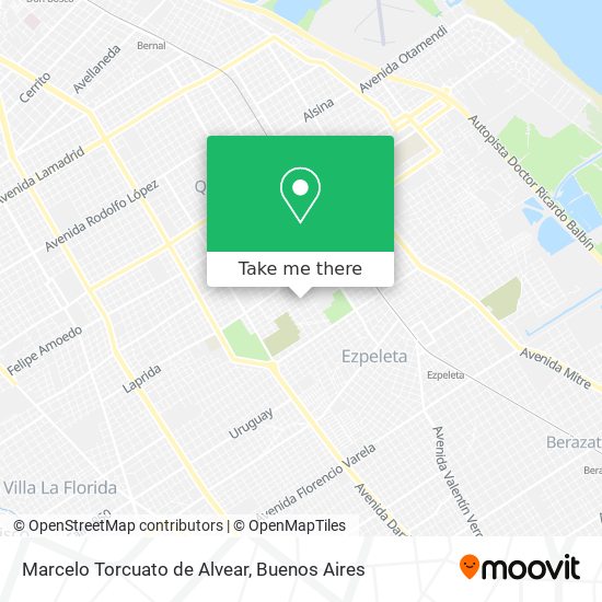 Mapa de Marcelo Torcuato de Alvear