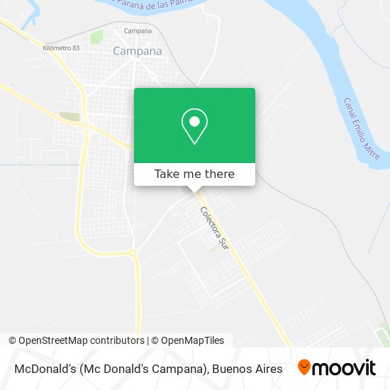 McDonald's (Mc Donald's Campana) map