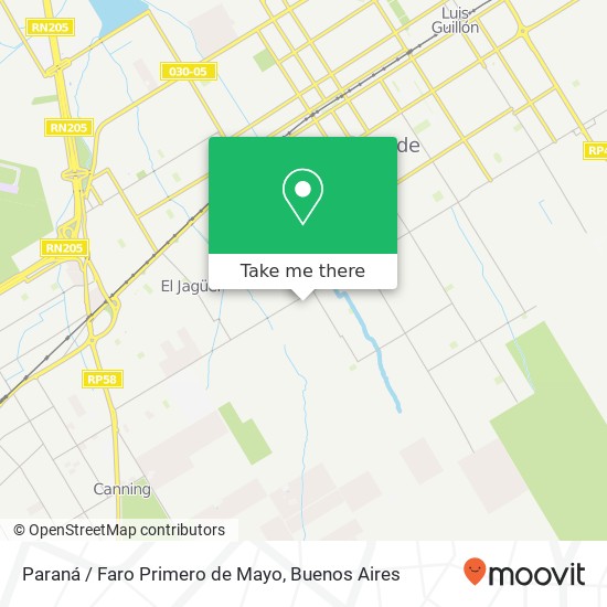 Paraná / Faro Primero de Mayo map