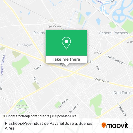 Mapa de Plasticos-Provindust de Pavanel Jose a