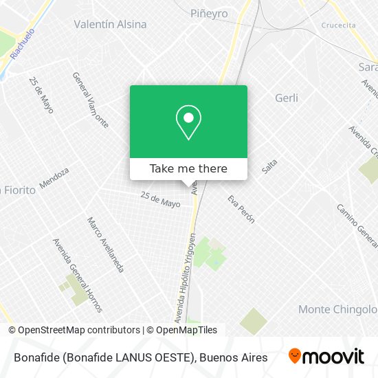 Bonafide (Bonafide LANUS OESTE) map