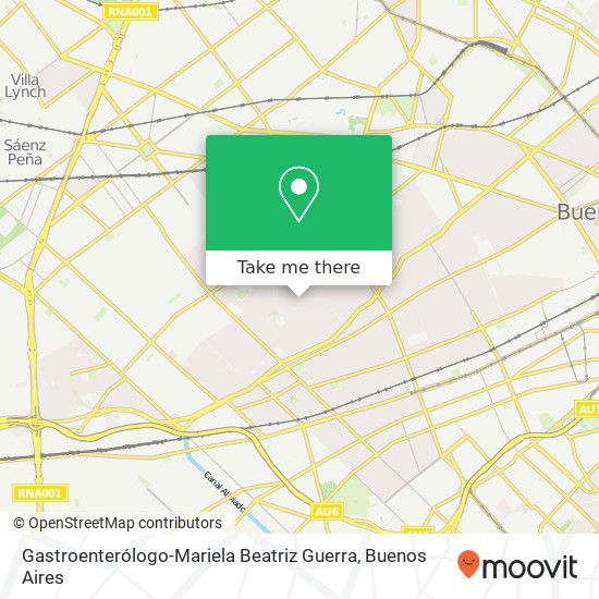 Mapa de Gastroenterólogo-Mariela Beatriz Guerra