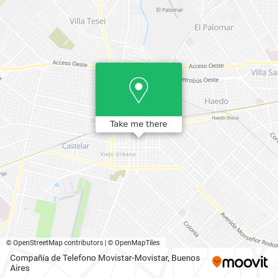 Compañía de Telefono Movistar-Movistar map
