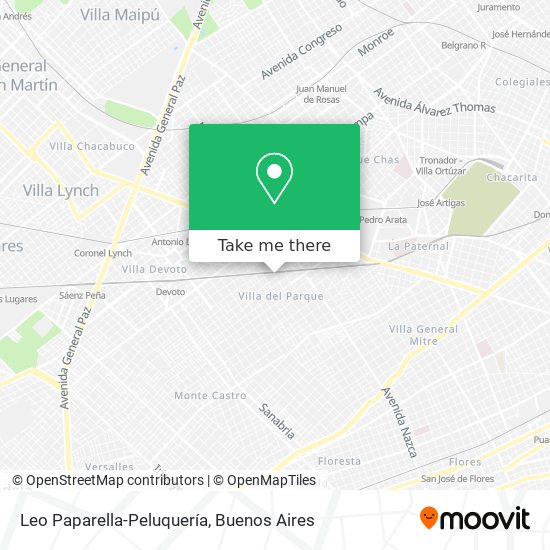 Mapa de Leo Paparella-Peluquería