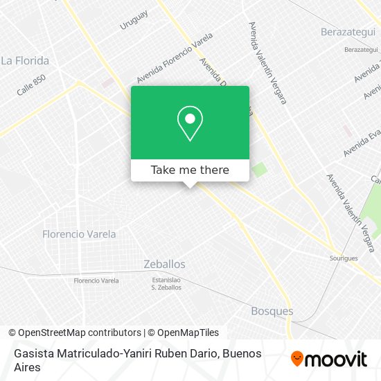 Gasista Matriculado-Yaniri Ruben Dario map
