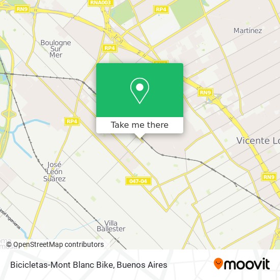 Bicicletas-Mont Blanc Bike map