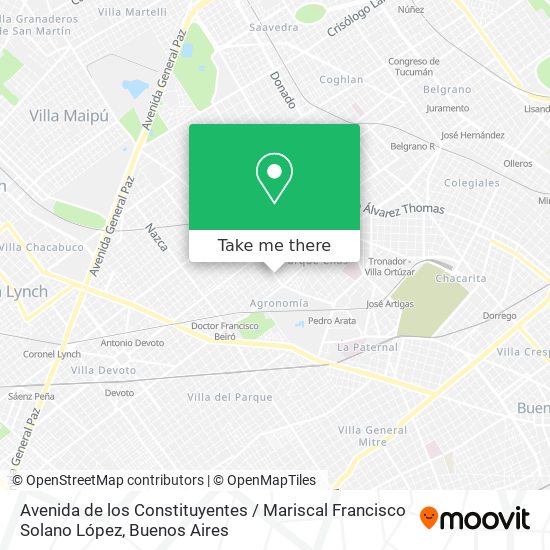 Avenida de los Constituyentes / Mariscal Francisco Solano López map