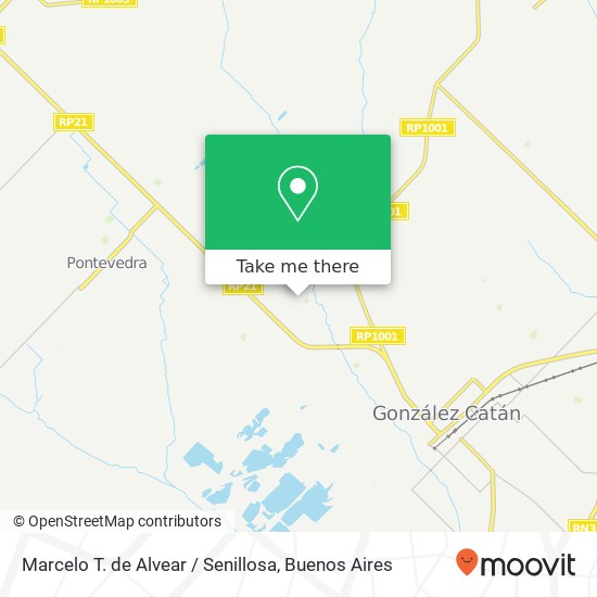 Mapa de Marcelo T. de Alvear / Senillosa