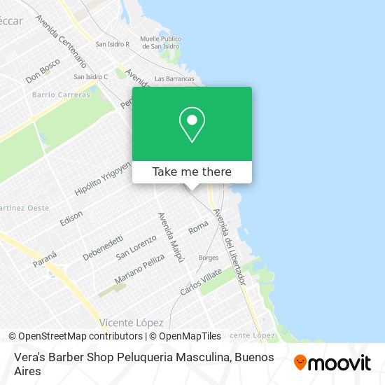 Vera's Barber Shop Peluqueria Masculina map