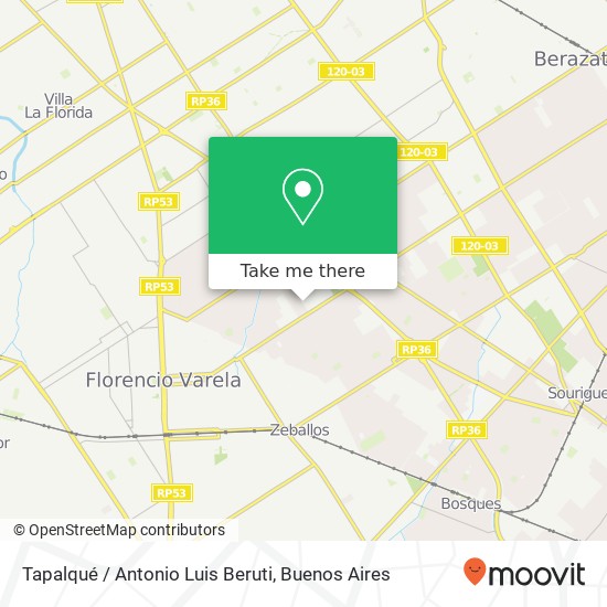 Tapalqué / Antonio Luis Beruti map