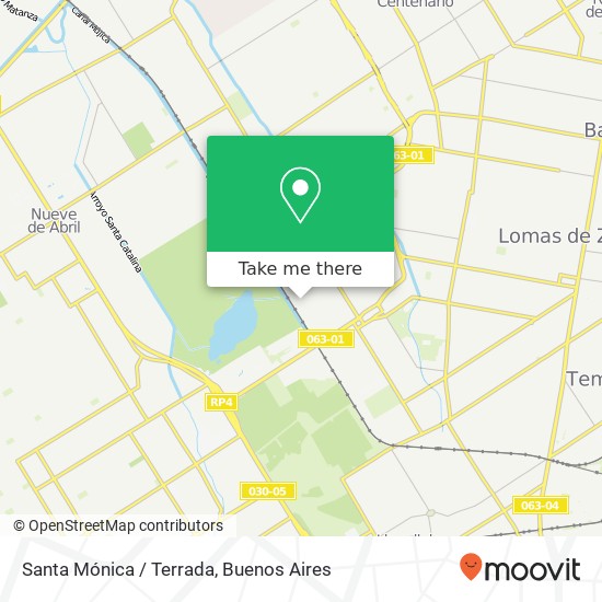 Santa Mónica / Terrada map