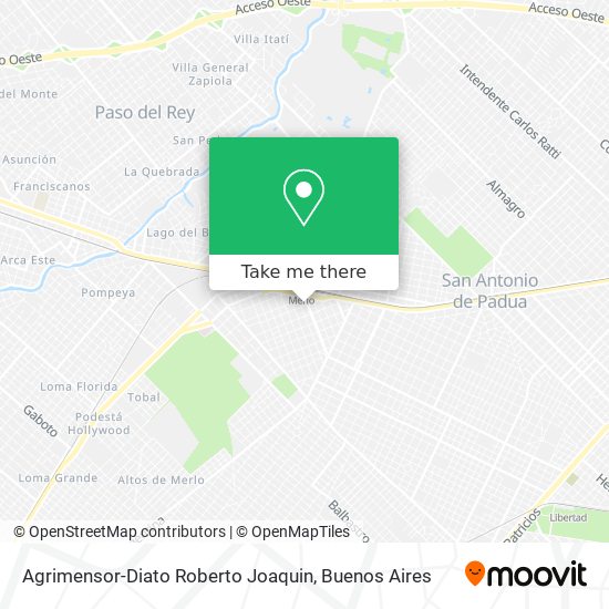 Mapa de Agrimensor-Diato Roberto Joaquin