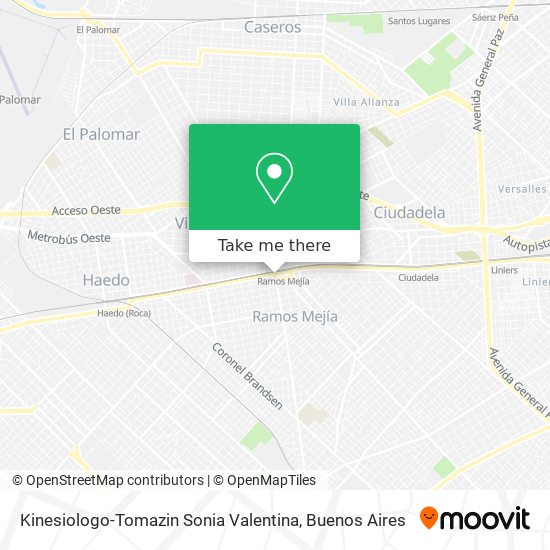 Kinesiologo-Tomazin Sonia Valentina map