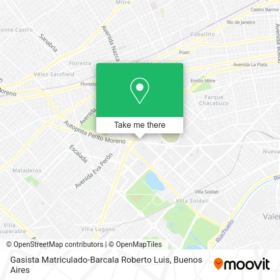 Mapa de Gasista Matriculado-Barcala Roberto Luis