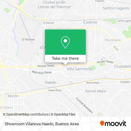 Showroom Vilanova Haedo map