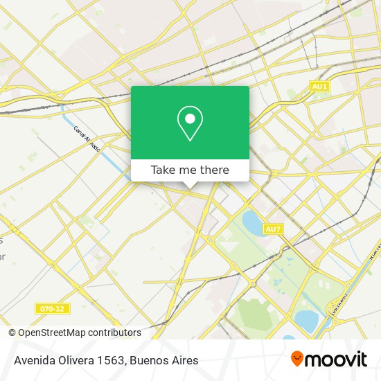 Avenida Olivera 1563 map