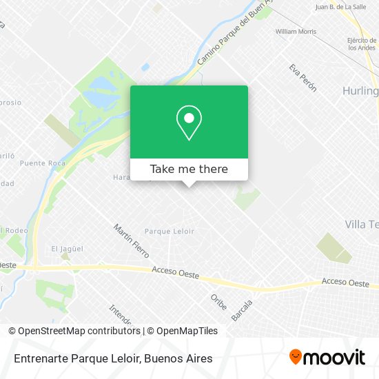 Entrenarte Parque Leloir map