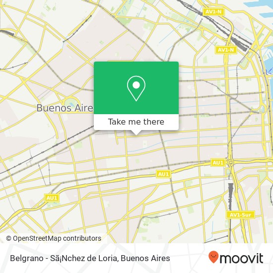 Belgrano - Sã¡Nchez de Loria map