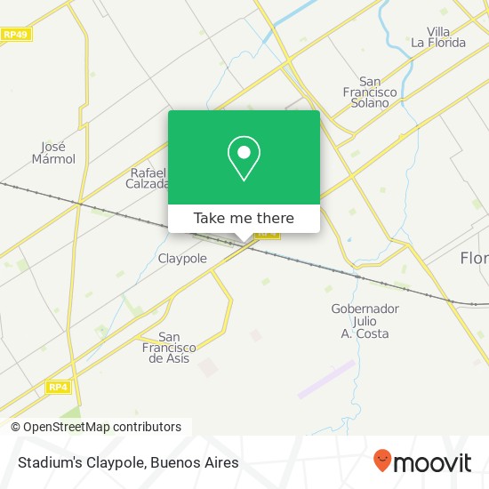 Mapa de Stadium's Claypole