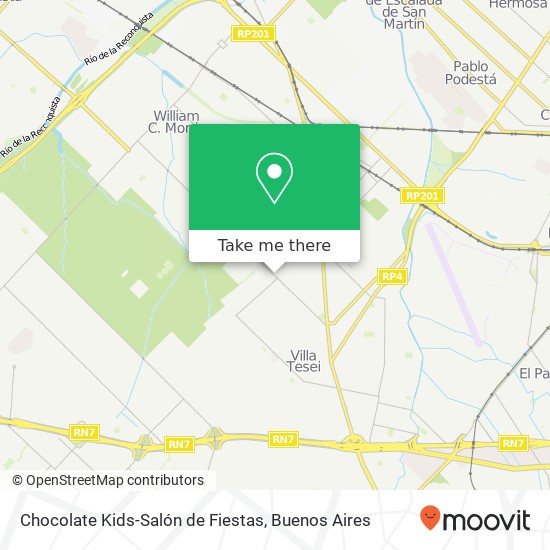 Chocolate Kids-Salón de Fiestas map