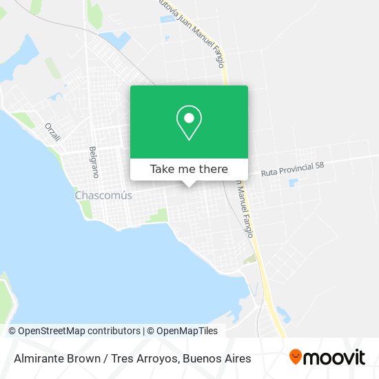 Almirante Brown / Tres Arroyos map