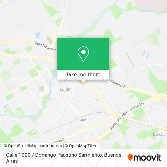 Mapa de Calle 1000 / Domingo Faustino Sarmiento