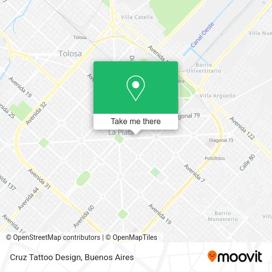 Cruz Tattoo Design map