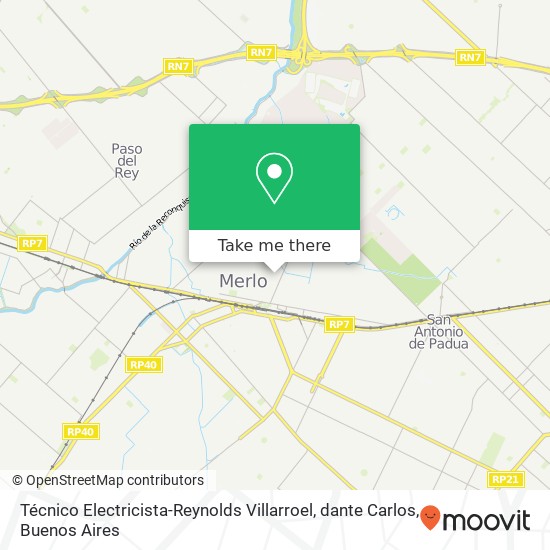 Técnico Electricista-Reynolds Villarroel, dante Carlos map