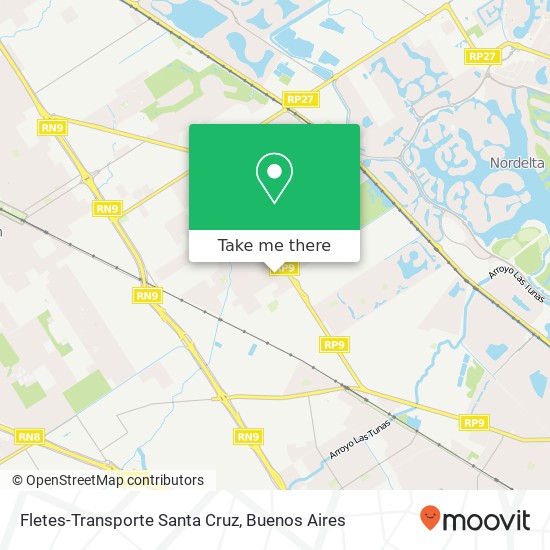 Fletes-Transporte Santa Cruz map