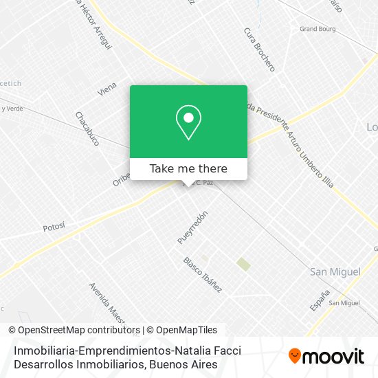 Inmobiliaria-Emprendimientos-Natalia Facci Desarrollos Inmobiliarios map