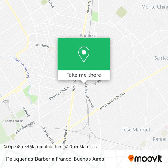 Peluquerias-Barberia Franco map