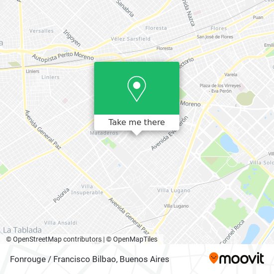 Mapa de Fonrouge / Francisco Bilbao