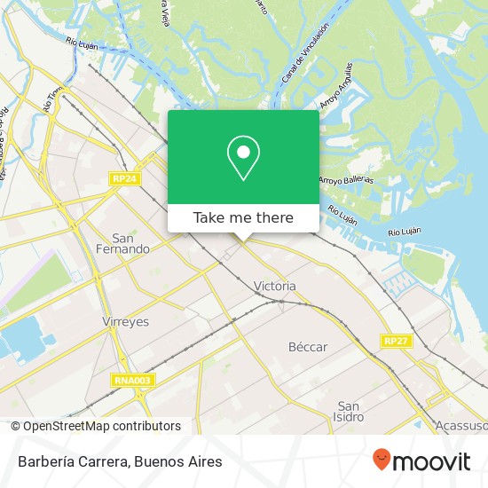 Barbería Carrera map
