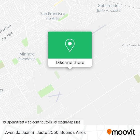 Avenida Juan B. Justo 2550 map