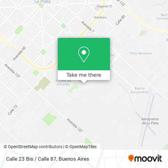 Mapa de Calle 23 Bis / Calle 87