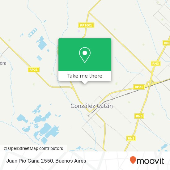 Juan Pío Gana 2550 map