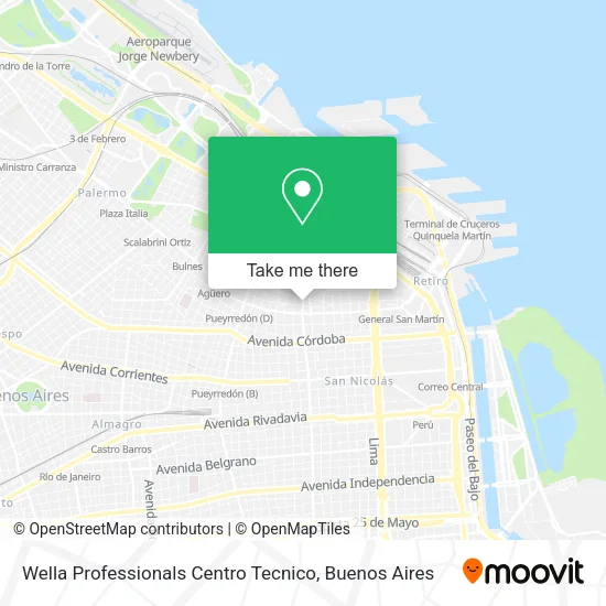 Wella Professionals Centro Tecnico map