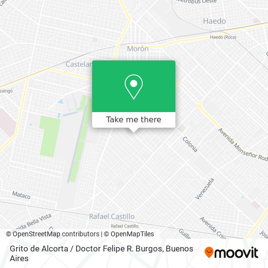 Grito de Alcorta / Doctor Felipe R. Burgos map