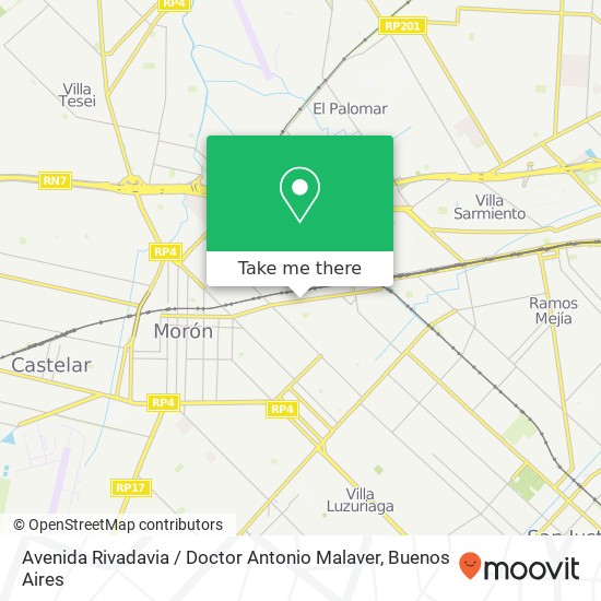 Avenida Rivadavia / Doctor Antonio Malaver map