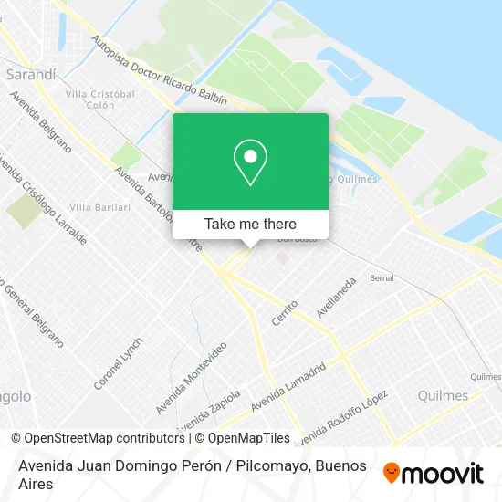 Mapa de Avenida Juan Domingo Perón / Pilcomayo