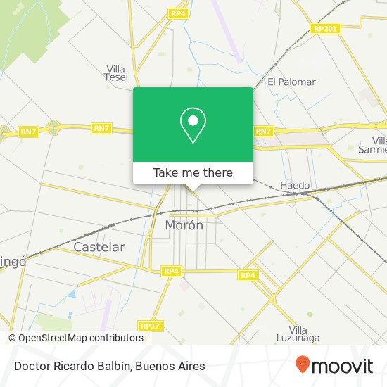 Doctor Ricardo Balbín map