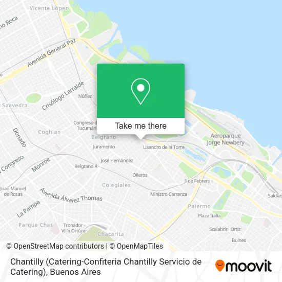 Mapa de Chantilly (Catering-Confiteria Chantilly Servicio de Catering)