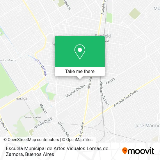 Escuela Municipal de Artes Visuales.Lomas de Zamora map