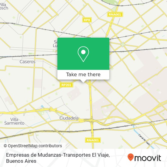 Empresas de Mudanzas-Transportes El Viaje map