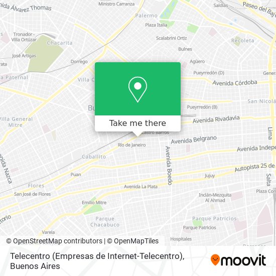 Mapa de Telecentro (Empresas de Internet-Telecentro)