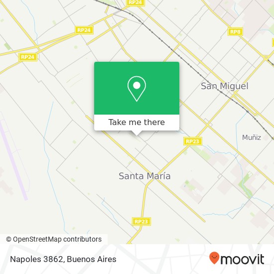 Napoles 3862 map