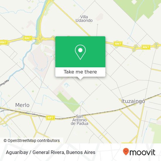 Aguaribay / General Rivera map