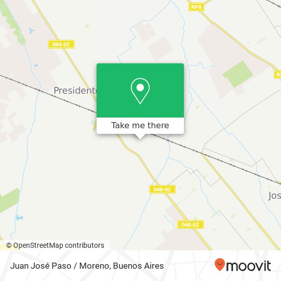 Juan José Paso / Moreno map